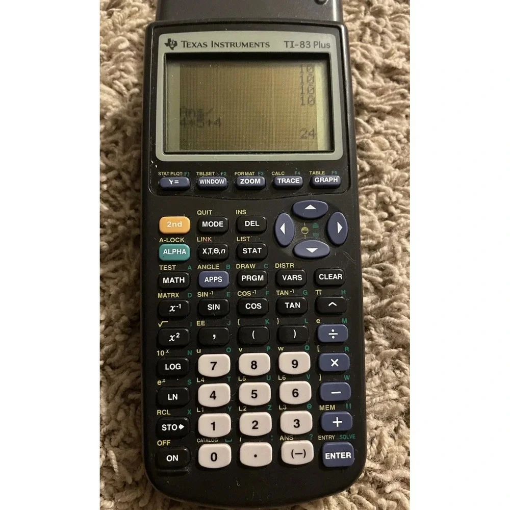 Texas‎ Instruments TI-83 Plus Graphing Calculator - Black Tested And Works